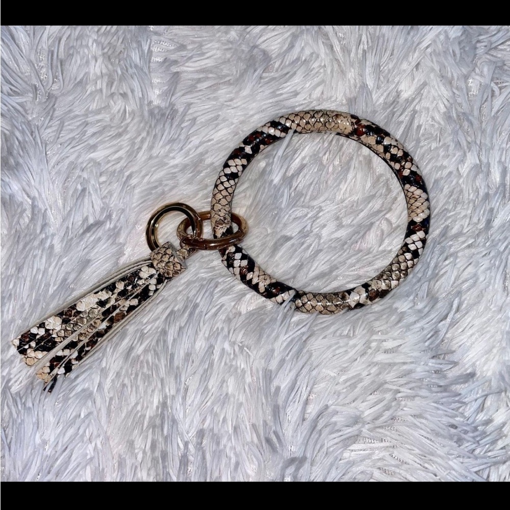 snake skin keychain
